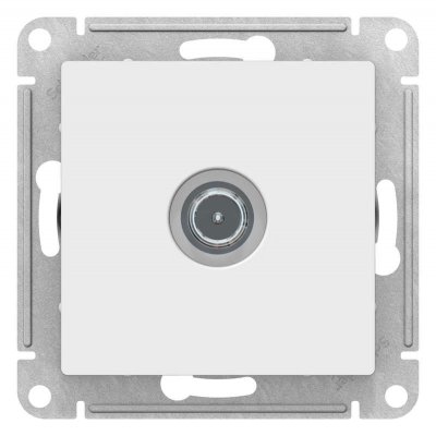 Механизм розетки TV ATLAS DESIGN оконечный 1DB бел. SchE
