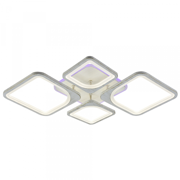 Люстра светодиодная Profit Light 8057/2+2 PGD 112W+8W RGB 3000-6000K пульт