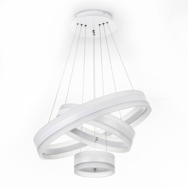 Подвесной светильник LED4U 1082/60+40+20 белый 190Вт пульт 200*400*600*1000мм