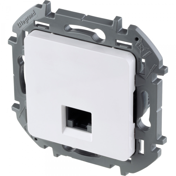 Механизм розетки компьютерной Inspiria RJ45 кат.6 UTP бел. Leg