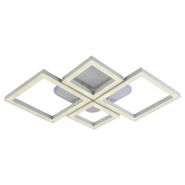 Люстра светодиодная ProfitLight 5877/4C WHT 120W+8W RGB 3000-6000K 8900lm пульт