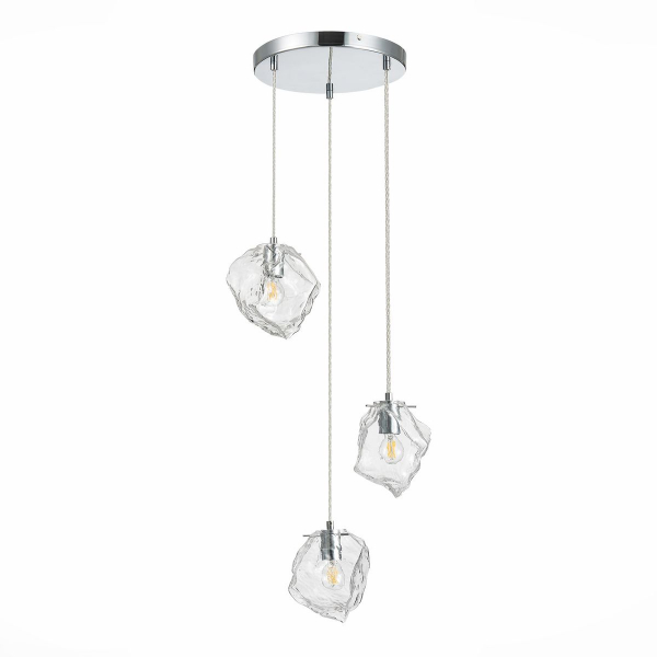 Светильник подвесной ST-Luce Хром/Прозрачный E14 3*40W