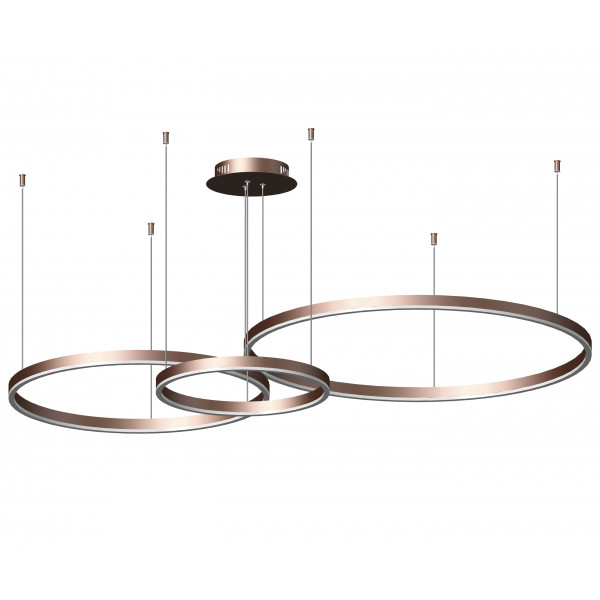 Подвесной светодиодный светильник Kink Light Тор LED 110W 4000K кофе