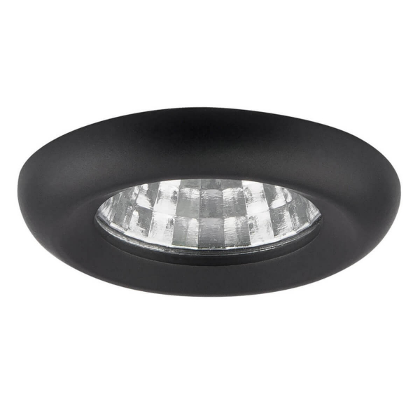 Встраиваемый светильник Lightstar Monde Led 1W 80LM 18G 3000K черный (в комплекте)