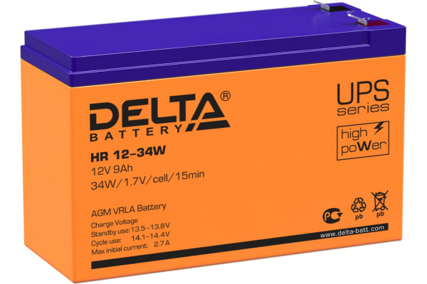Аккумулятор Delta HR 12В 9Ач