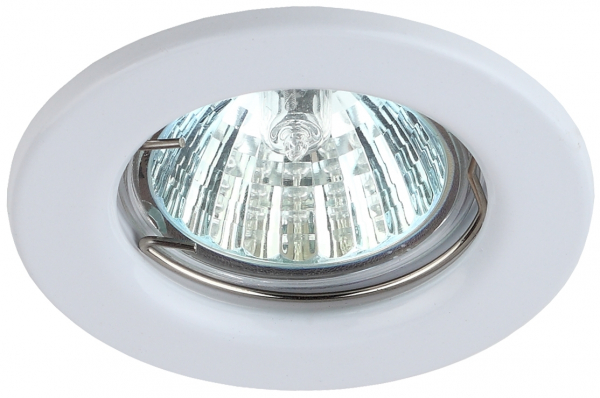 Светильник ST1 WH ЭРА штампованный, MR16, 12V/220V, 50W белый