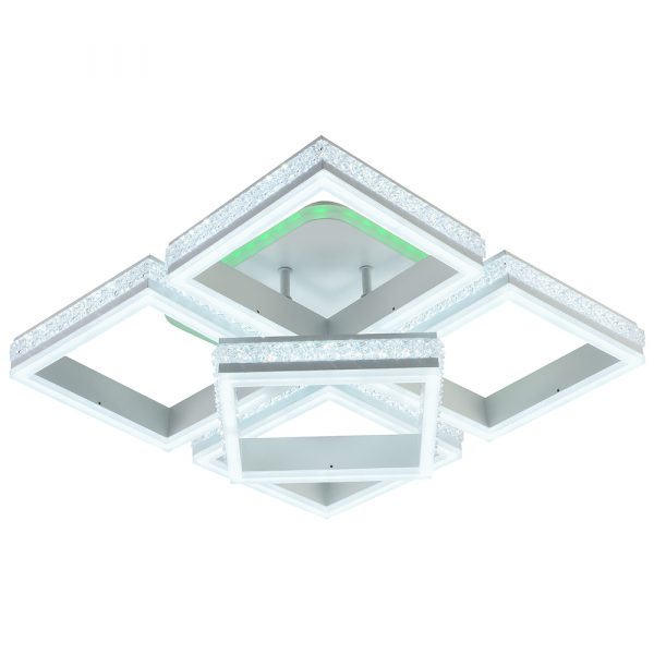 Люстра светодиодная Profit Light 6000/4+1 WHT 280W+8W RGB 3000-6000K пульт
