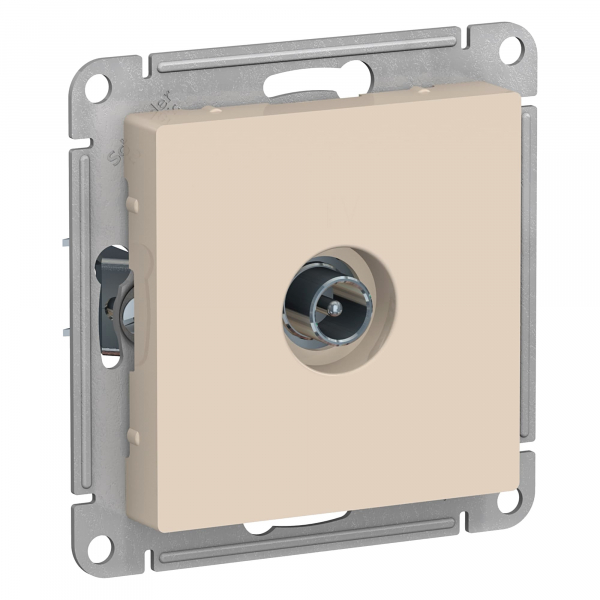 Механизм розетки TV-R 1-м СП Glossa 1DB беж. SchE
