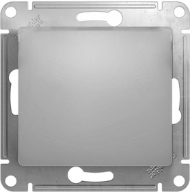 Механизм выключателя 1-кл. СП GLOSSA 10А IP20 10AX алюм. SchE