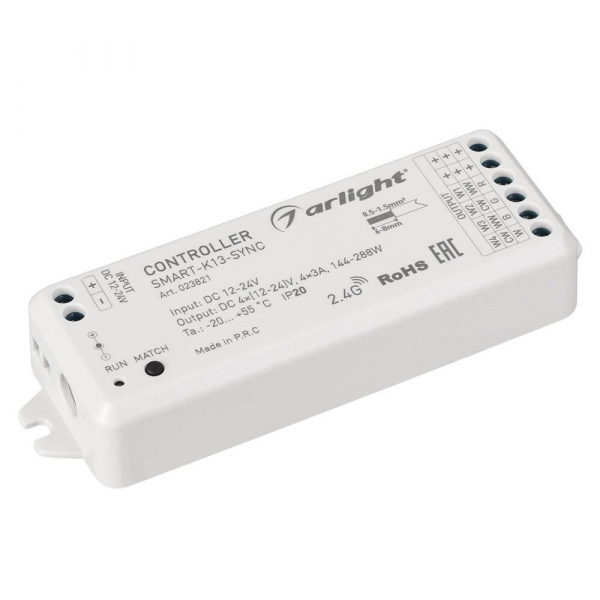 Контроллер Arlight Smart-K13-SYNC 12-24V 4x3A, 2.4G