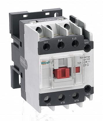 Контактор КМ-103 32А 220В AC3 1НО+1НЗ DeKraft