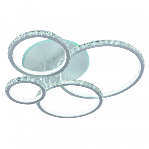 Люстра светодиодная Profit Light 8052/4 WHT 232W+8W RGB 3000-6000K пульт