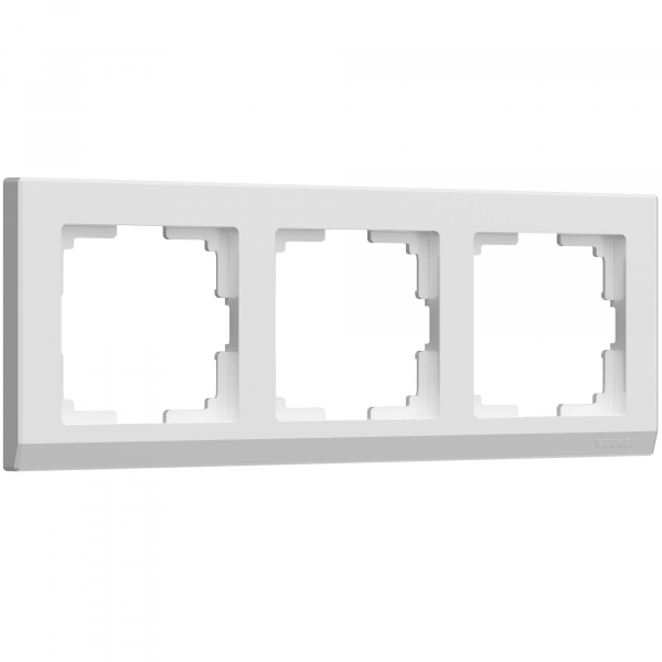 Рамка на 3 поста белый WL04-Frame-03-white W0031801 Werkel Stark