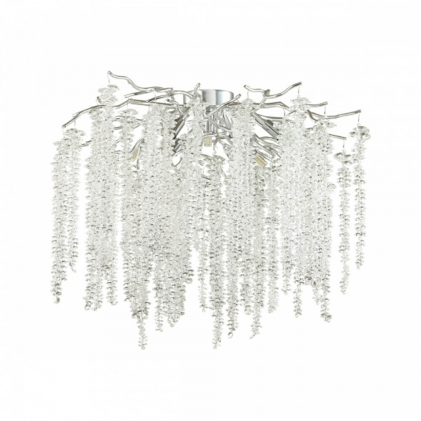 Люстра потолочная Odeon Light Hall Banche 8*G9 5004/8C ODL23 485 серебр/прозр металл/хрусталь