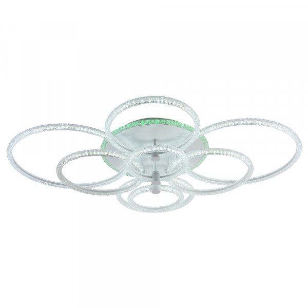 Светодиодная люстра Profit Light 8024/8 WHT 232W+10W RGB 3000-6000K пульт