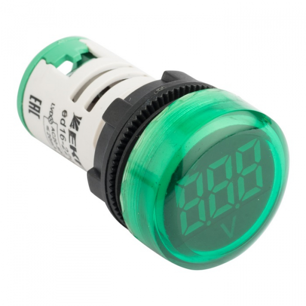 Индикатор напряжения ED16-22VD зел. PROxima EKF