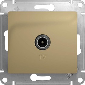 Механизм розетки TV 1-м СП Glossa оконечной 1DB титан SchE
