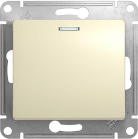 Механизм выключателя 1-кл. СП GLOSSA 10А IP20 10AX с подсветкой беж. SchE