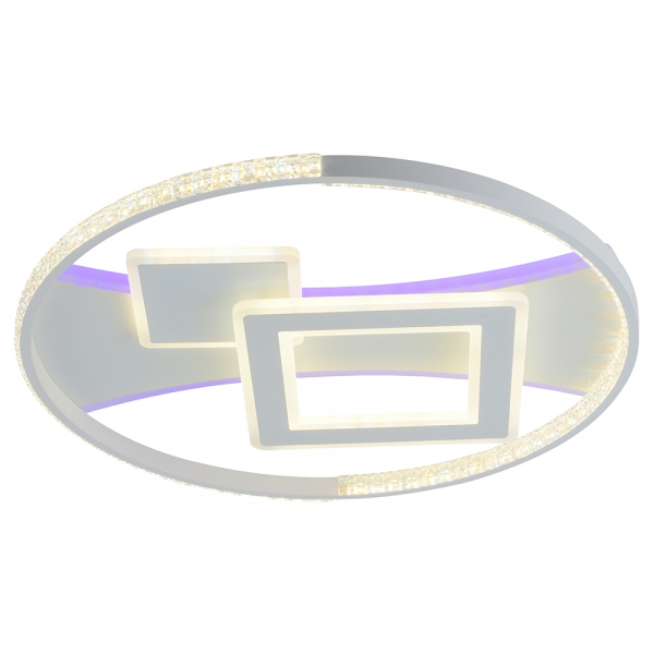 Люстра светодиодная Profit Light 8297 WHT 124W+10W RGB 3000-6000K 9300lm пульт