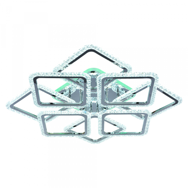 Люстра светодиодная Profit Light 8029/4+4 CHR 224W+10W RGB 3000-6000K пульт