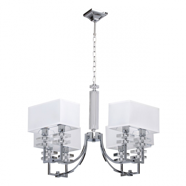 Подвесная люстра MW-Light Прато 1, 8*E14 белая