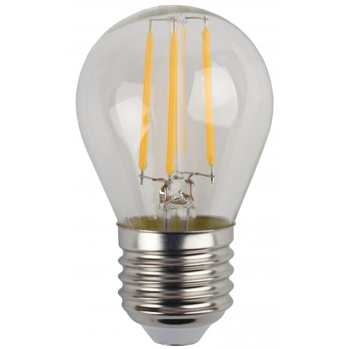 Лампочка светодиодная ЭРА F-LED P45-7W-827-E27 Е27 / Е27 7Вт филамент шар теплый белый свет