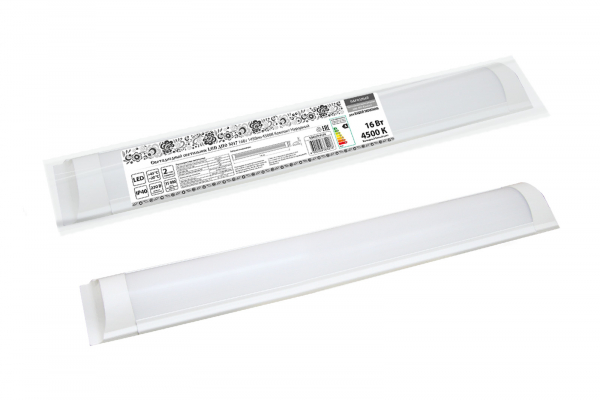 Светильник LED линейный 16 W 4000K 1450Лм IP40 компакт народный ДПО