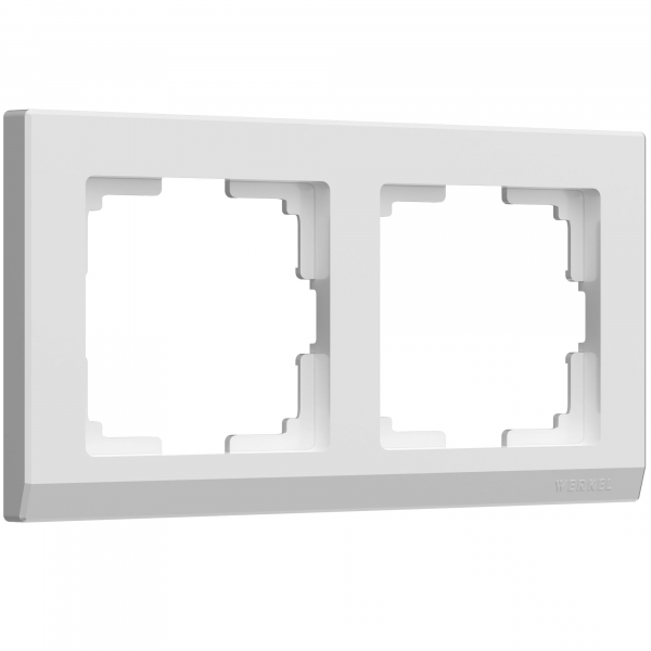 Рамка на 2 поста WL04-Frame-02-white WERKEL Stark W0021801