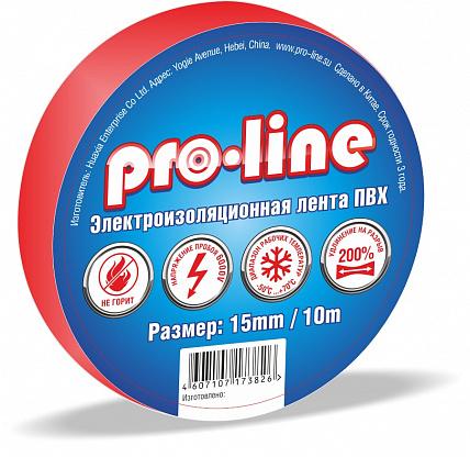 Изолента ПВХ красная 19х20м Pro-Line