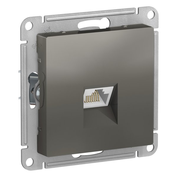 Механизм розетки компьютерной AtlasDesign RJ45 сталь SchE