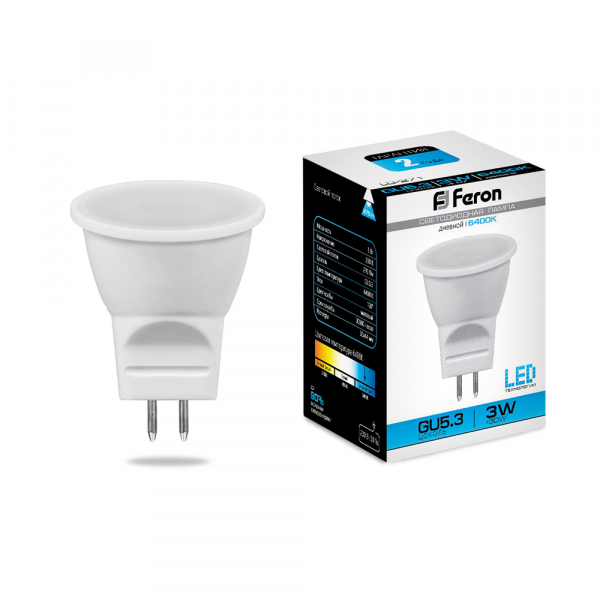 Лампа светодиодная Feron LB-271 MR11 G5.3 3W 6400K 230V