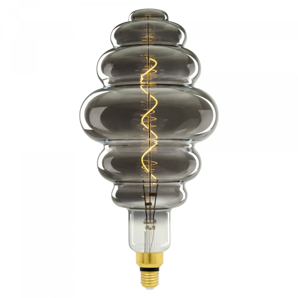 *Лампа светодиодная SOHO LED-SF40-5W/SOH, хромированная/дымчатая колба, спиральный филамент, TM Unie