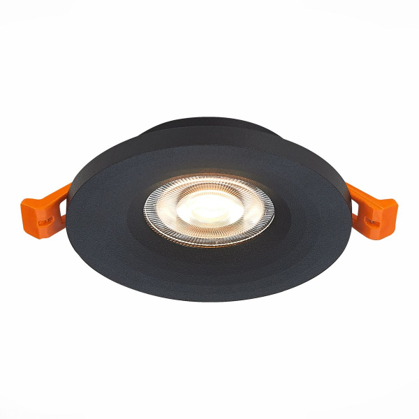 Встраиваемый светильник черный GU10 1*50W D95хH27 220V без ламп ST Luce ST205.508.01