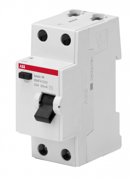 Выключатель диф. тока 2п 40А 30мА тип AC Basic M BMF41240 ABB
