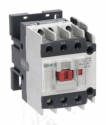 Контактор КМ-103 25А 220В AC3 1НО+1НЗ DeKraft