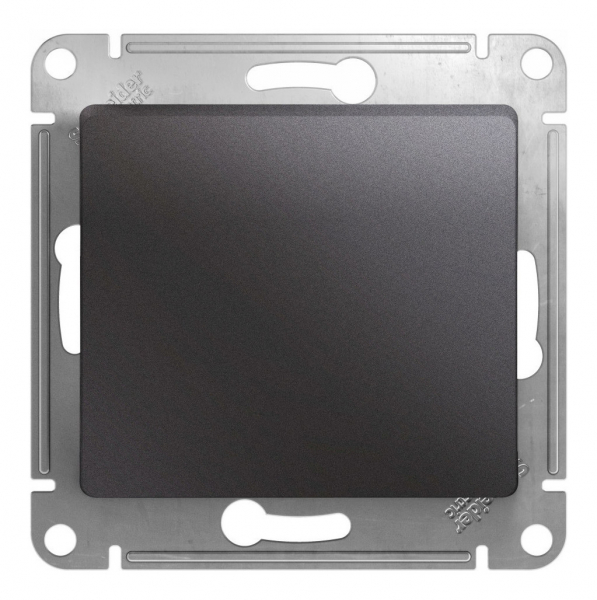 Механизм переключателя 1-кл. СП Glossa 10А IP20 (сх. 6) 10AX графит SchE