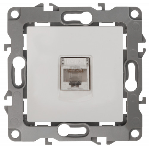 Розетка информационная RJ45 12-3107-01 ЭРА, IP20, Эра12, белый