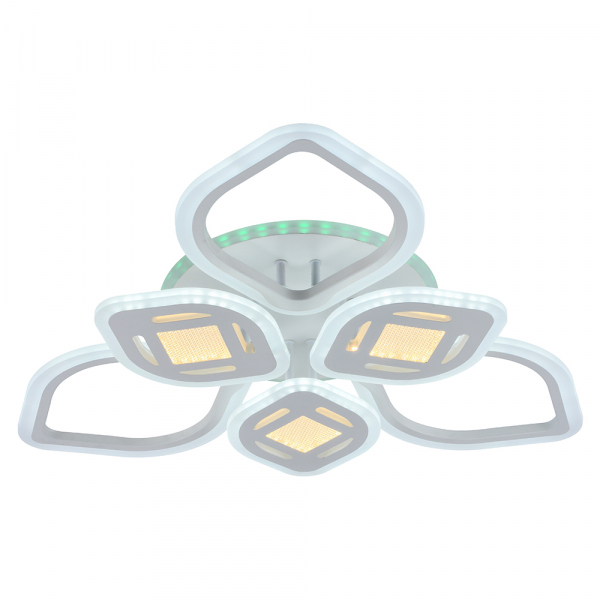 Люстра светодиодная Profit Light 8439/3+3 WHT 150W+8W RGB 3000-6000K пульт