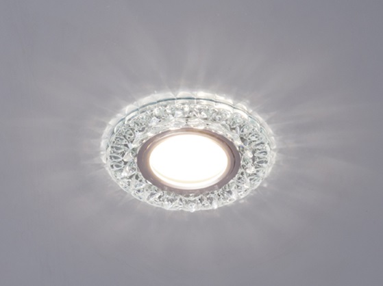 *Светильник диодный декоративный прозрачный CRYSTAL LED 8 MR 16