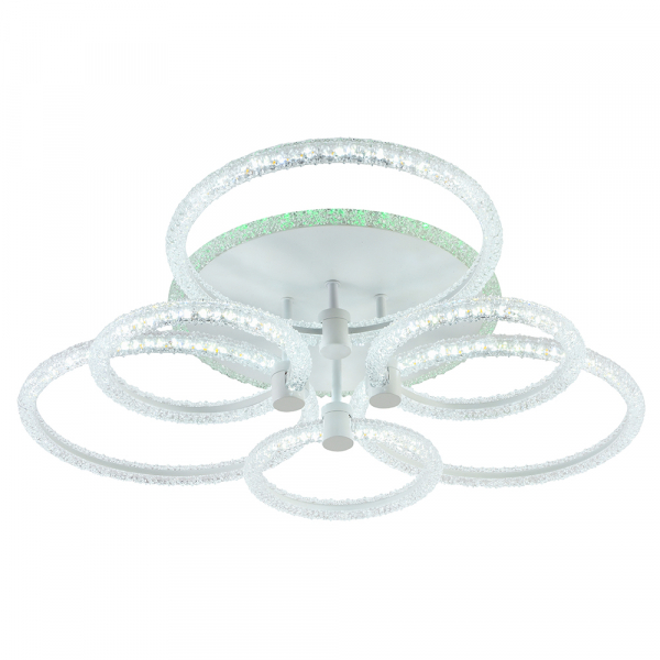 Люстра светодиодная Profit Light 8024/3+3 WHT 139W+8W RGB 3000-6000K 10200lm пульт