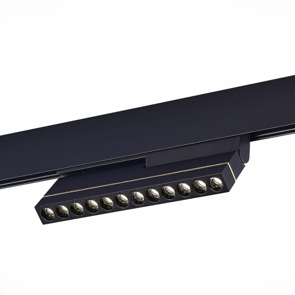 Магнитный трековый светильник Черный LED 1*12W 4000K 450Lm Ra>90 36° IP20 L220xW22xH117 48VV
