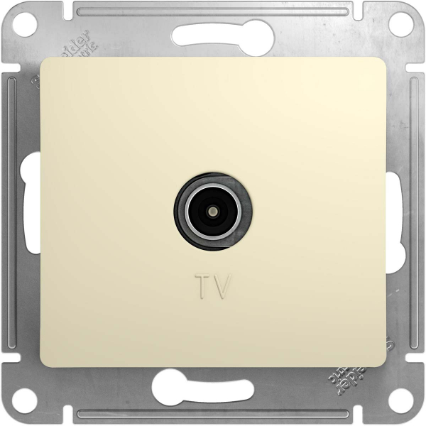 Механизм розетки TV 1-м СП Glossa 1DB беж. SchE