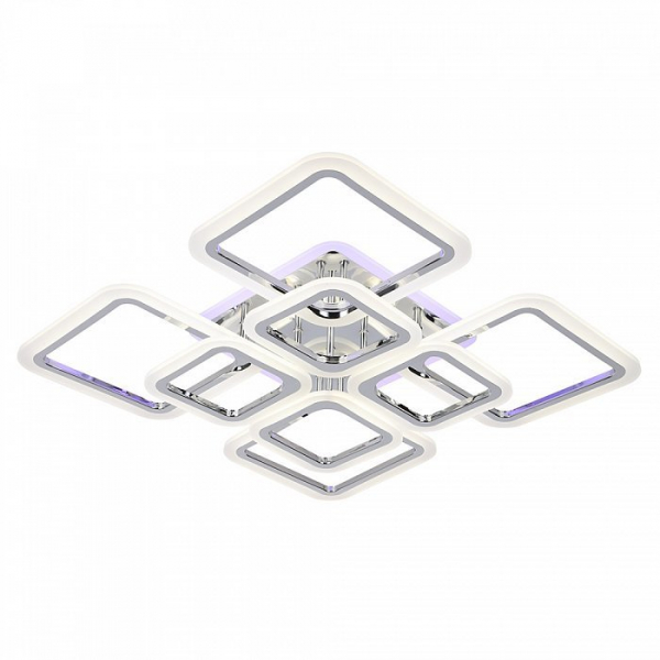 Люстра светодиодная Profit Light 1375/4+4 CHR 176W+12W RGB 3000-6500K пульт
