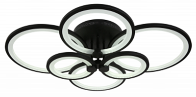 Светильник светодиодный управляемый Decor black 2002 180W 3000-6500K Ф740х170 ММ