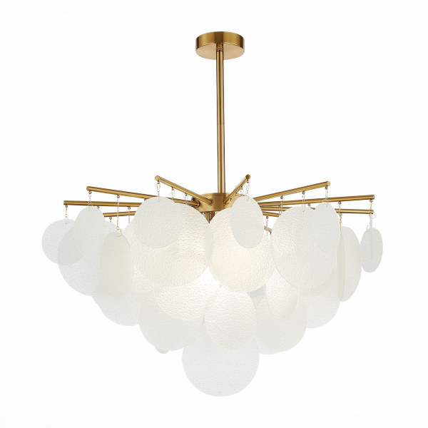 Люстра потолочная ST Luce латунь/белый Е14 6х60W SL1231.302.06