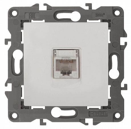 Розетка 14-3107-01 RJ45 Elegance бел. ЭРА