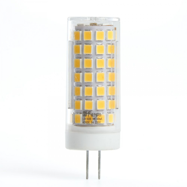 Лампа светодиодная Feron LB-434 G4 9W 4000K 230V