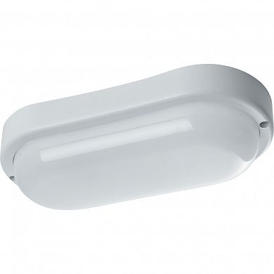 Светильник светодиодный пылевлагозащищённый Feron AL3005-1 12W 6500K 220V IP65 белый, овал