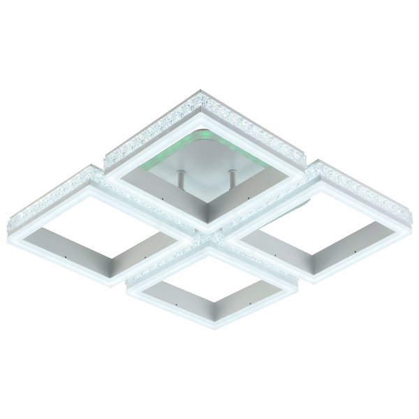 Люстра светодиодная Profit Light 6000/4 WHT 224W+8W RGB 3000-6000K 16200lm пульт