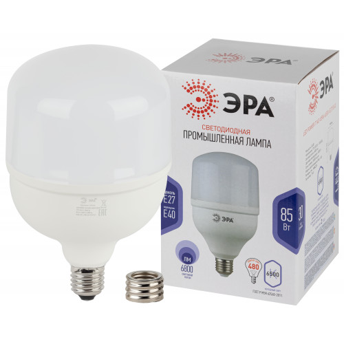 Лампа светодиодная ЭРА STD LED POWER T140-85W-6500-E27/E40 Е27 / Е40 85Вт колокол холодный дневной 